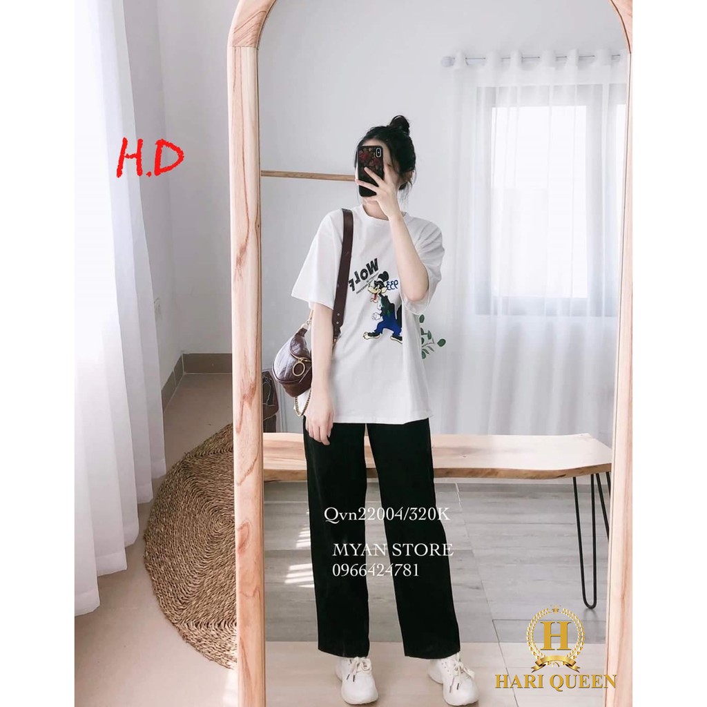 Sét áo sói wolf + quần ống rộng hda0420