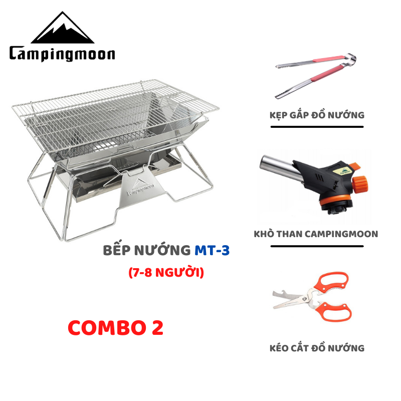 BẾP NƯỚNG DÃ NGOẠI CAMPINGMOON MT-3 ( 7-8 NGƯỜI )