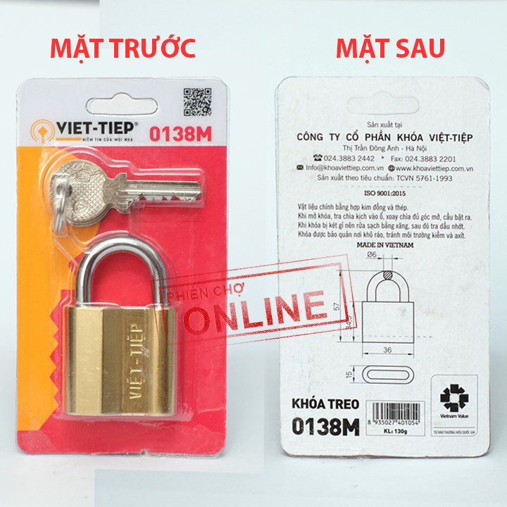 [HCM]Ổ Khóa Đồng Việt Tiệp 0138M