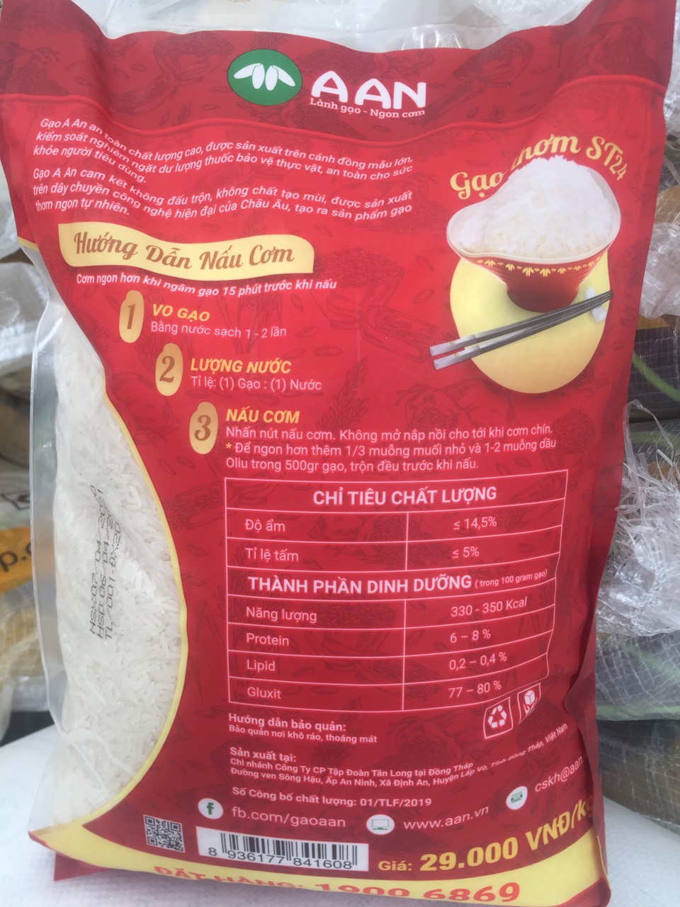 Gạo ST24 ( Túi 5kg ) Tân Long