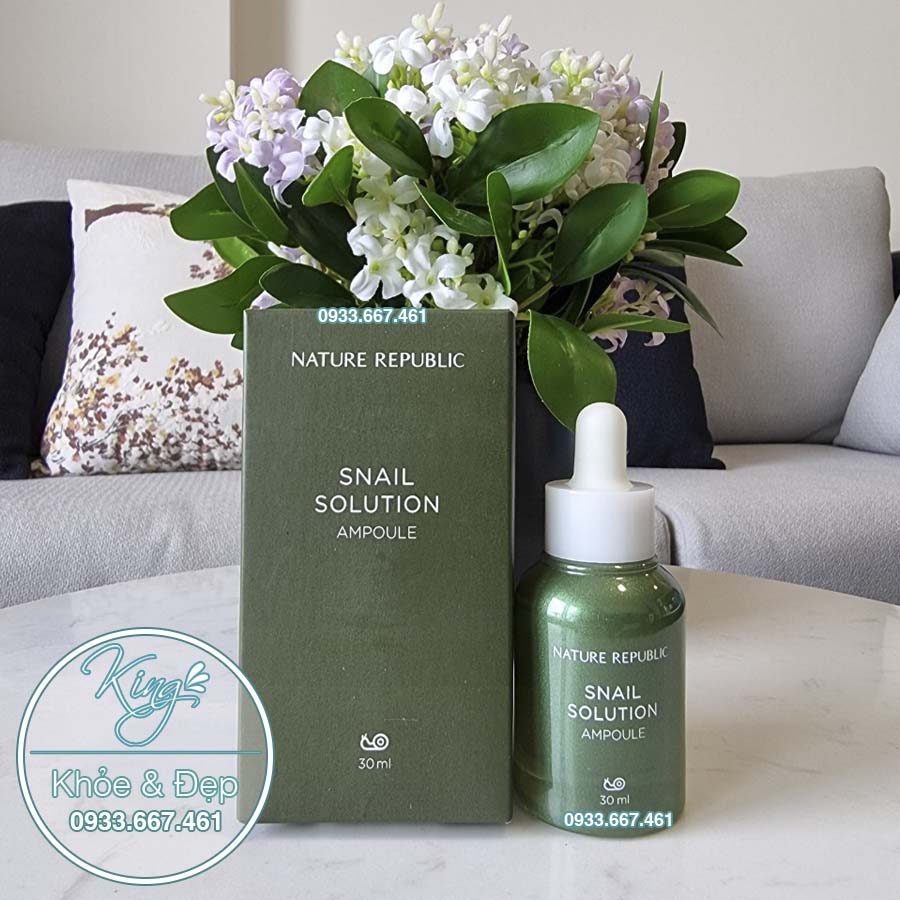 [HCM]Tinh Chất Nature Republic Snail Solution Ampoule