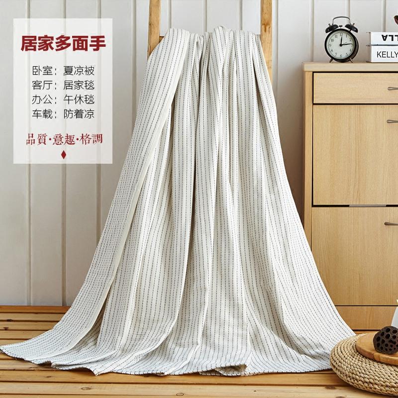 Không In 100% Cotton 3 Lớp Vải Xô Tấm Thảm Chăn Mỏng Đắp Mùa Hè Chăn Chăn Điều Hòa Có Thể Được Giặt Bằng Nước 100% Cotton Chăn Mùa Hè Phong Cách Nhật Bản Phong Cách