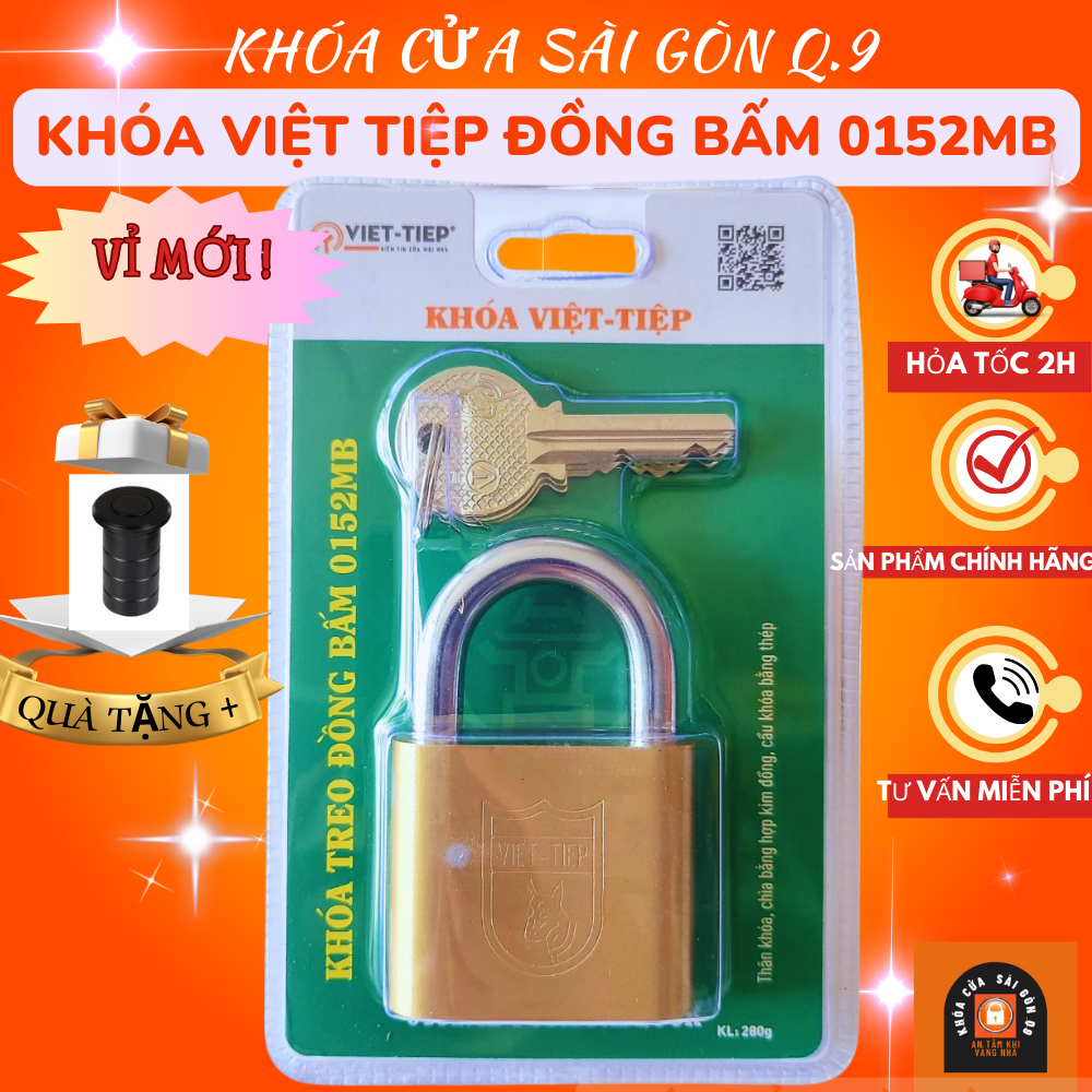 Quà tặng - khóa đồng bấm việt tiệp 0152mb -1466/52mb- bh 2 năm