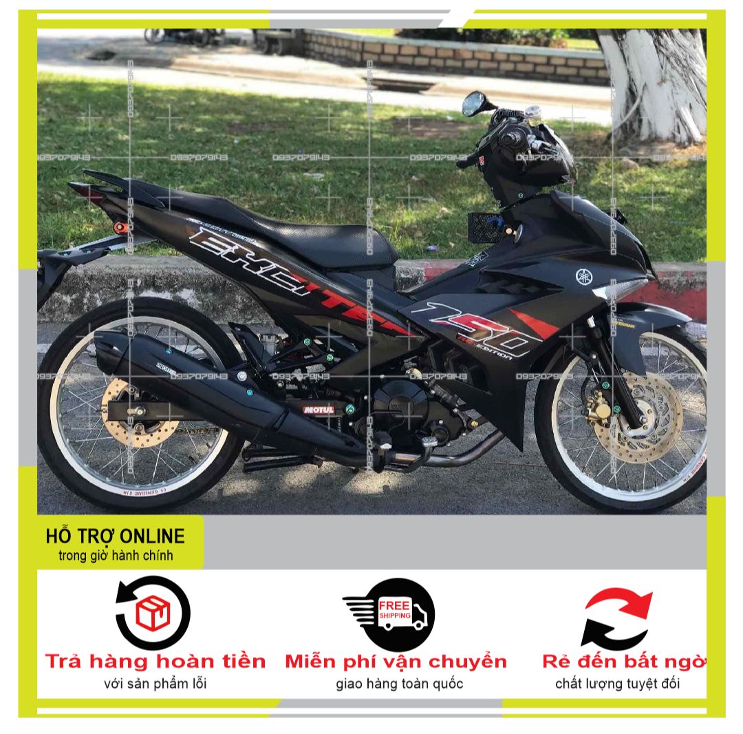 TEM RỜI EXCITER 150 ĐỎ ĐEN NHÁM