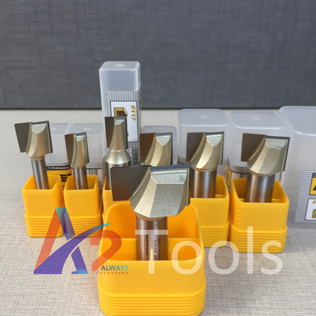 Mũi phay, mũi soi, mũi cắt gỗ thẳng lấy nền cốt 1/4" (6.35mm) và cốt 1/2" (12.7mm) ARDEN A0117