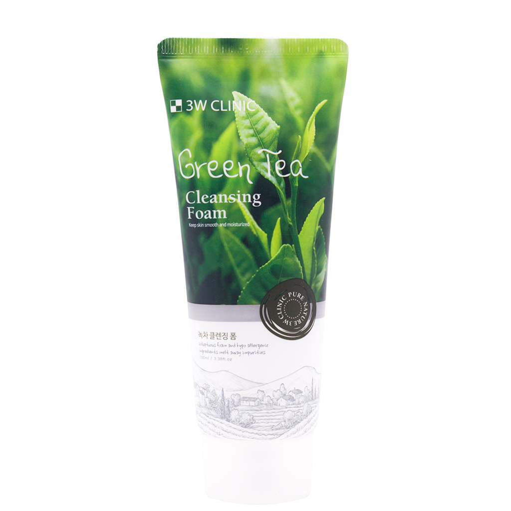 Sửa rửa mặt trà xanh 3W Green Tea hàn quốc