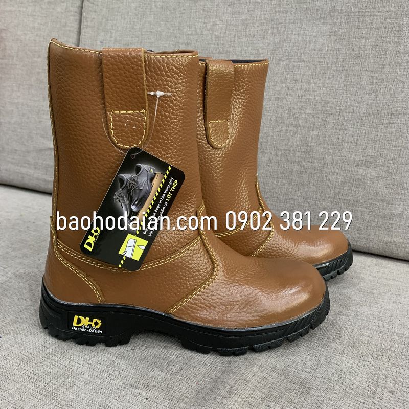 Ủng bảo hộ lao động DH-group chất liệu da - đủ size