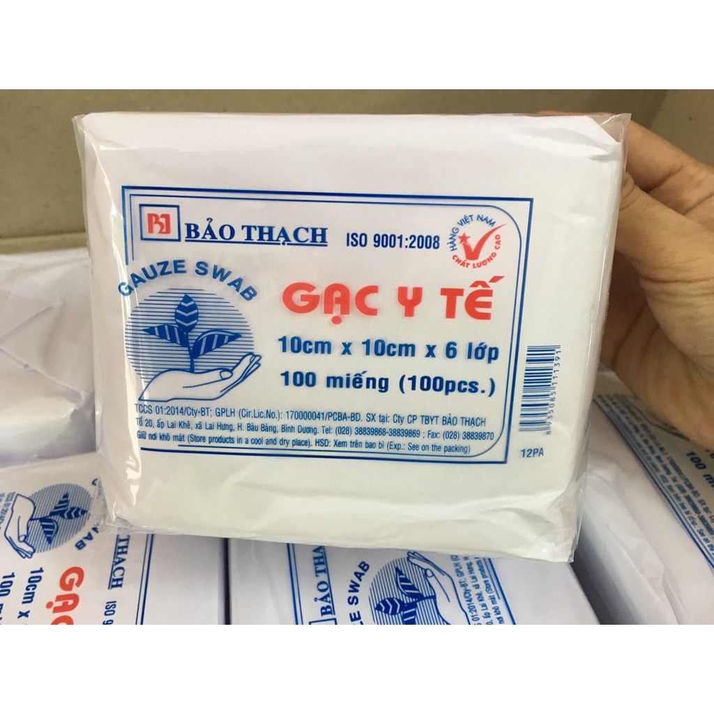 [HCM]Gạc Y Tế Bảo Thạch 100 Miếng
