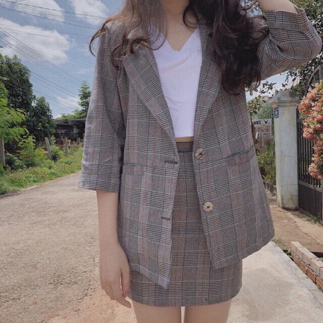 Set Vest Công Sở Form Rộng