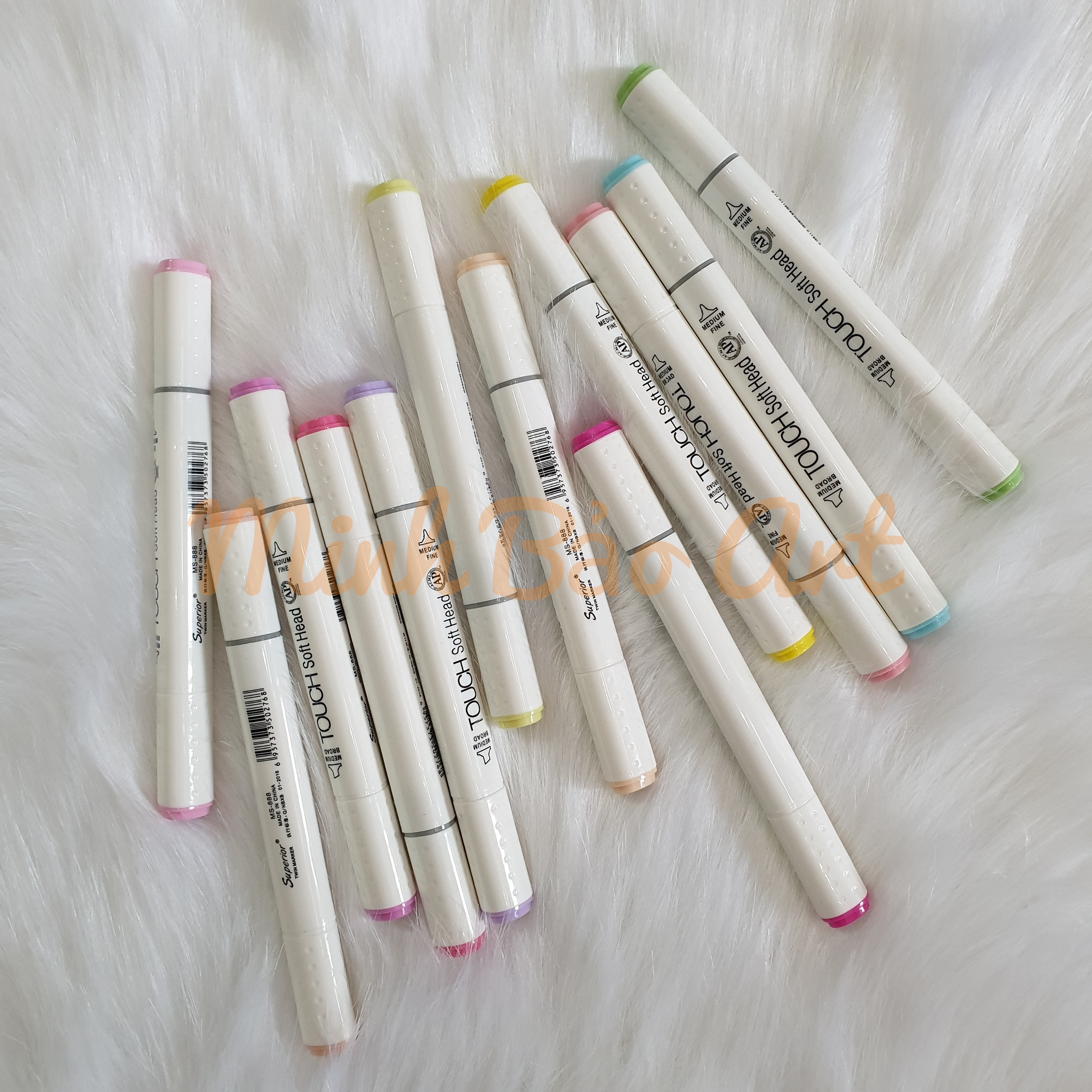 [HCM]MÀU PASTEL - BÁN LẺ BÚT MARKER TOUCH SOFT HEAD