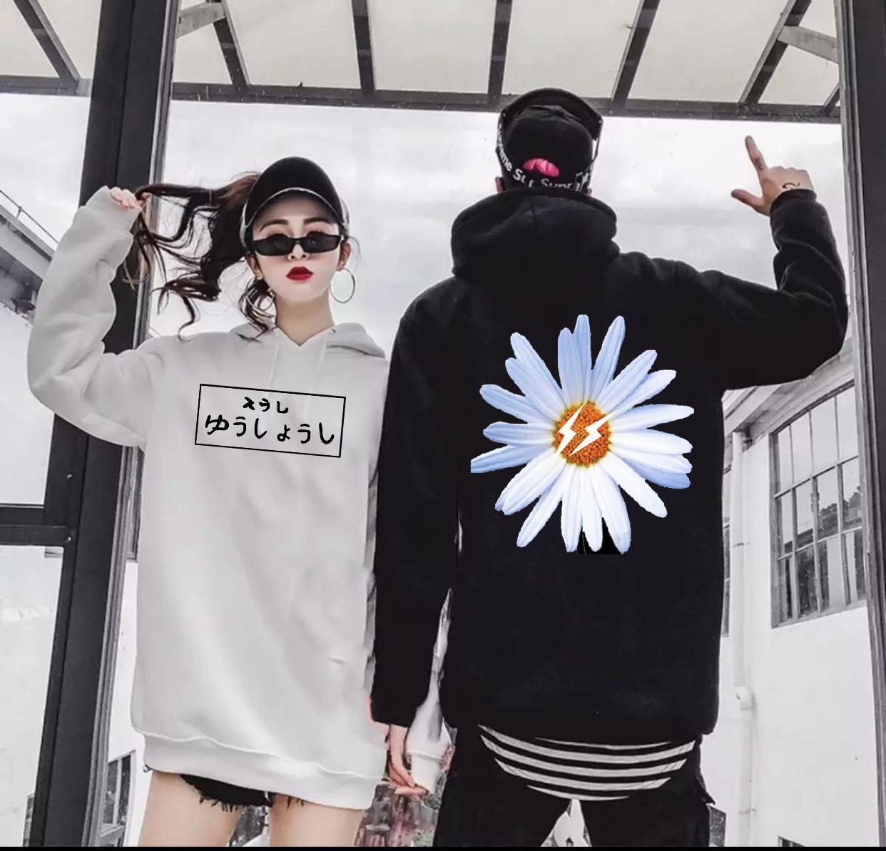 Áo hoodie nam nữ big size 100kg vải nỉ bông dày mịn cao cấp _ hd100116