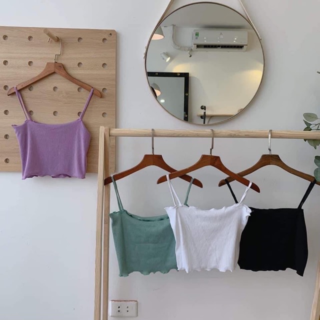 Áo hai dây bốn màu K&A , áo kiểu nữ, áo thun nam nữ, quần khaki, quần nữ, sét bộ mặc ở nhà, áo thun tay dài, quần jean ống rộng - LEEDA