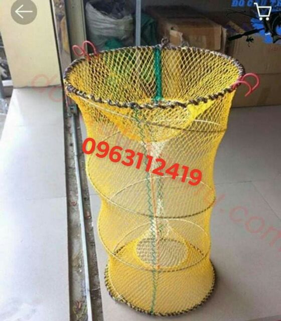 Lồng lò xo  bắt ếch, ba ba, cua, cá, lươn. ... 30×60