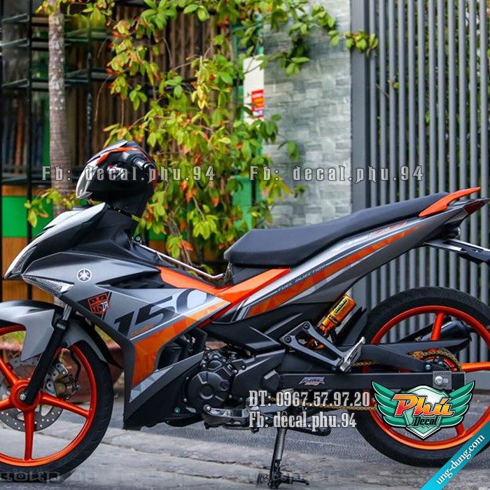 Tem rời ex 150 y15 xam cam