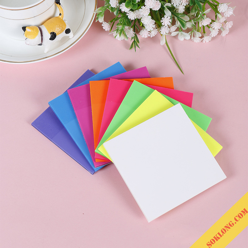 Note Trong Suốt Có Màu No25 Tập Giấy Ghi Chú Chống Nước Có Thể Viết Note  Lưu Ý Nhiều Màu Vpptuệ Minh - Mixasale