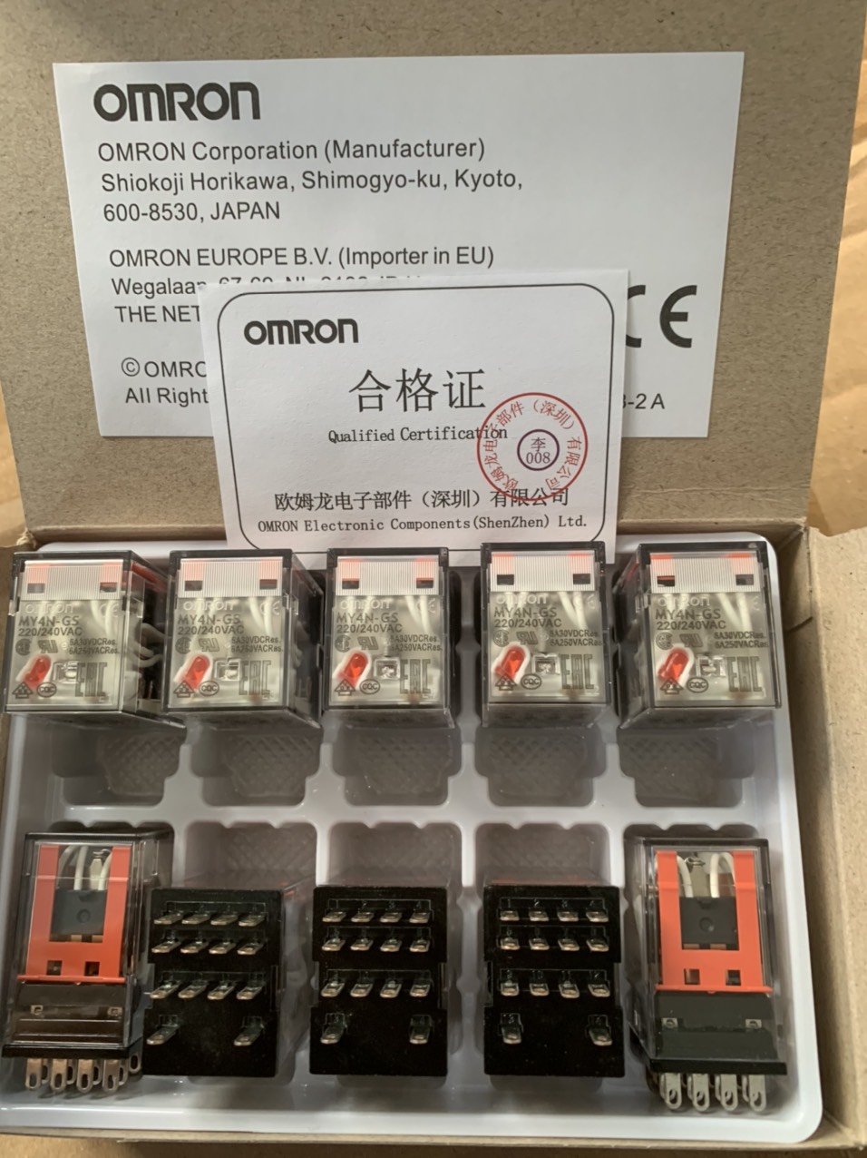 Rơ le trung gian omron my4n-gs 14 chân 24vdc 220vac