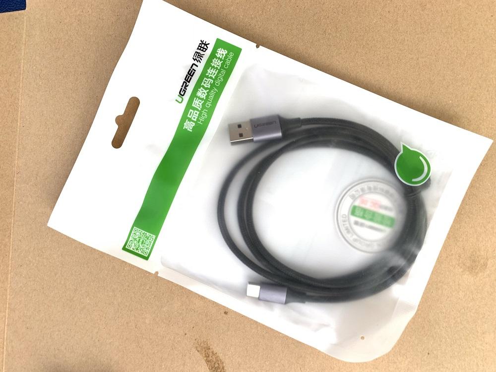 Dây cáp sạc điện thoại USB ra TypeeC - 1M - Ugreen 60126 - 60126