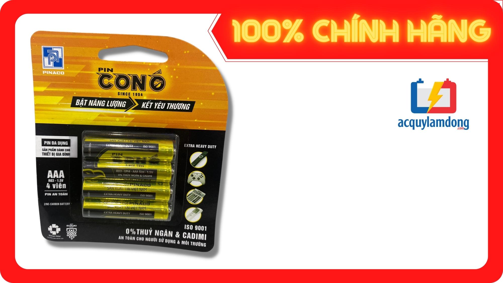Pin con ó đa dụng decal r03 - size aaa - vỉ 4 viên