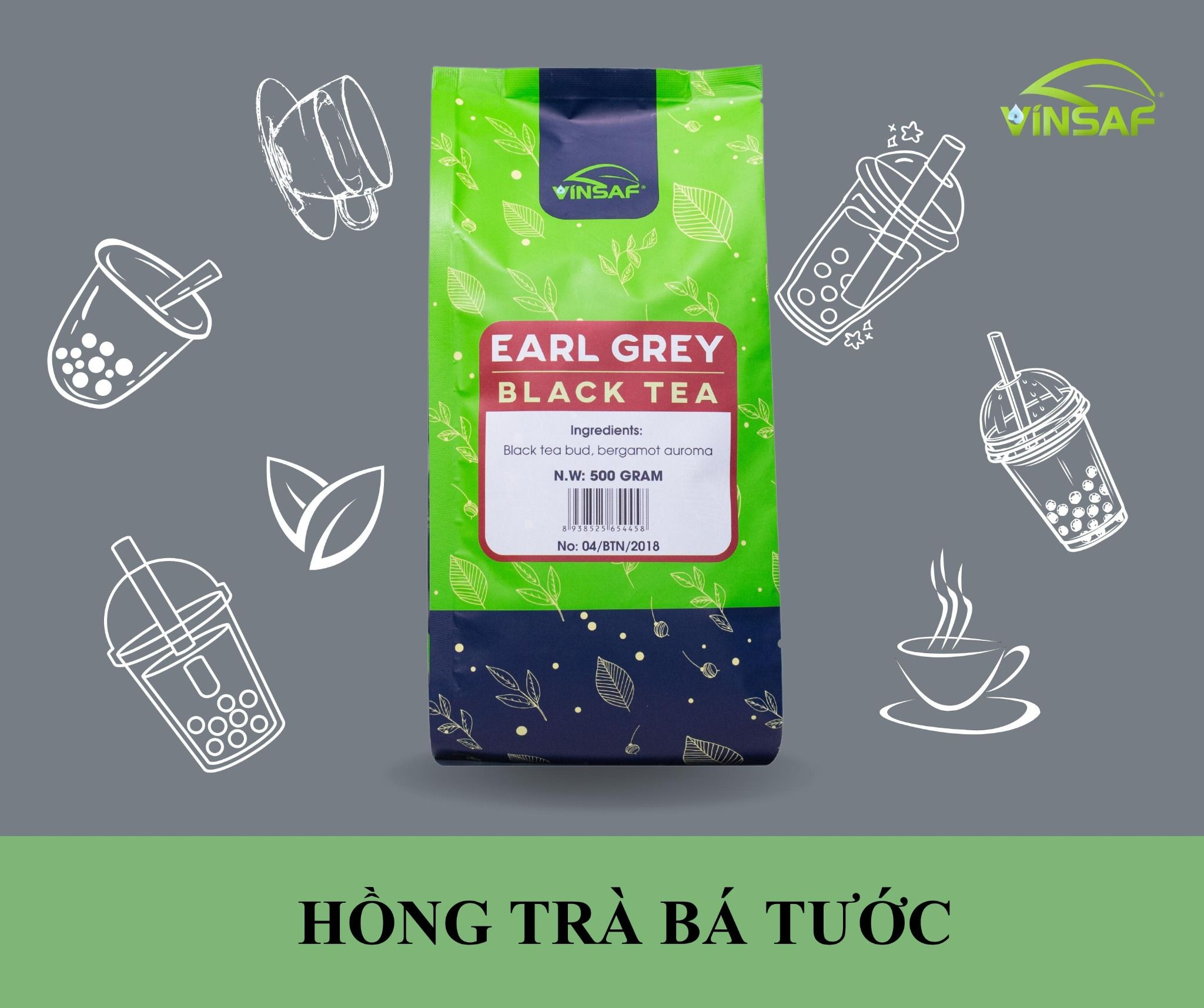 HỒNG TRÀ BÁ TƯỚC VINSAF 500G