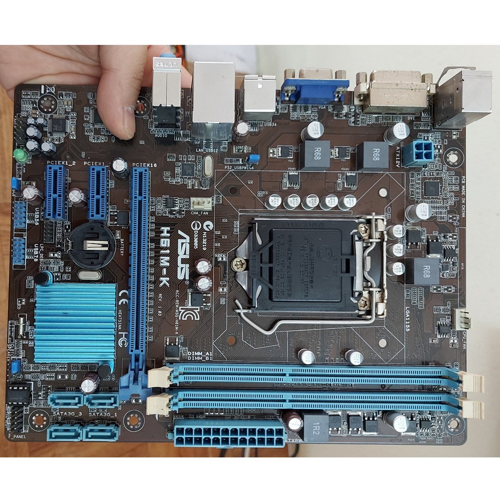 Main Asus H61 Socket 1155 DDR3 Zin