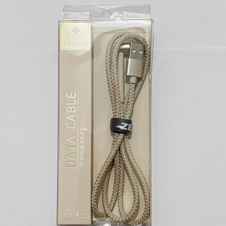 Cáp Sạc Data Nhanh Micro USB Chống Gãy Chống Đứt Dài 100Cm - Dây Sạc Micro Hàng Hãng KiKi Shoot SD-171 Quặp L - Dumi Shop