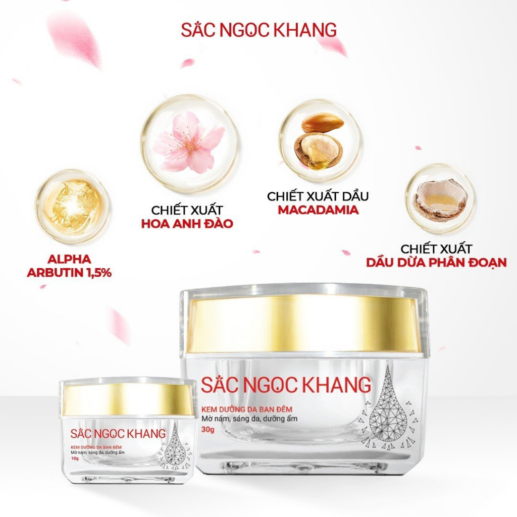 Kem Dưỡng Da Ban Đêm Sắc Ngọc Khang (10g, 30g)