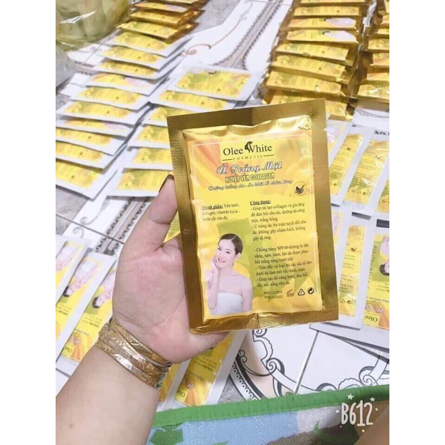 Mặt nạ ủ trắng mặt huyết yến collagen