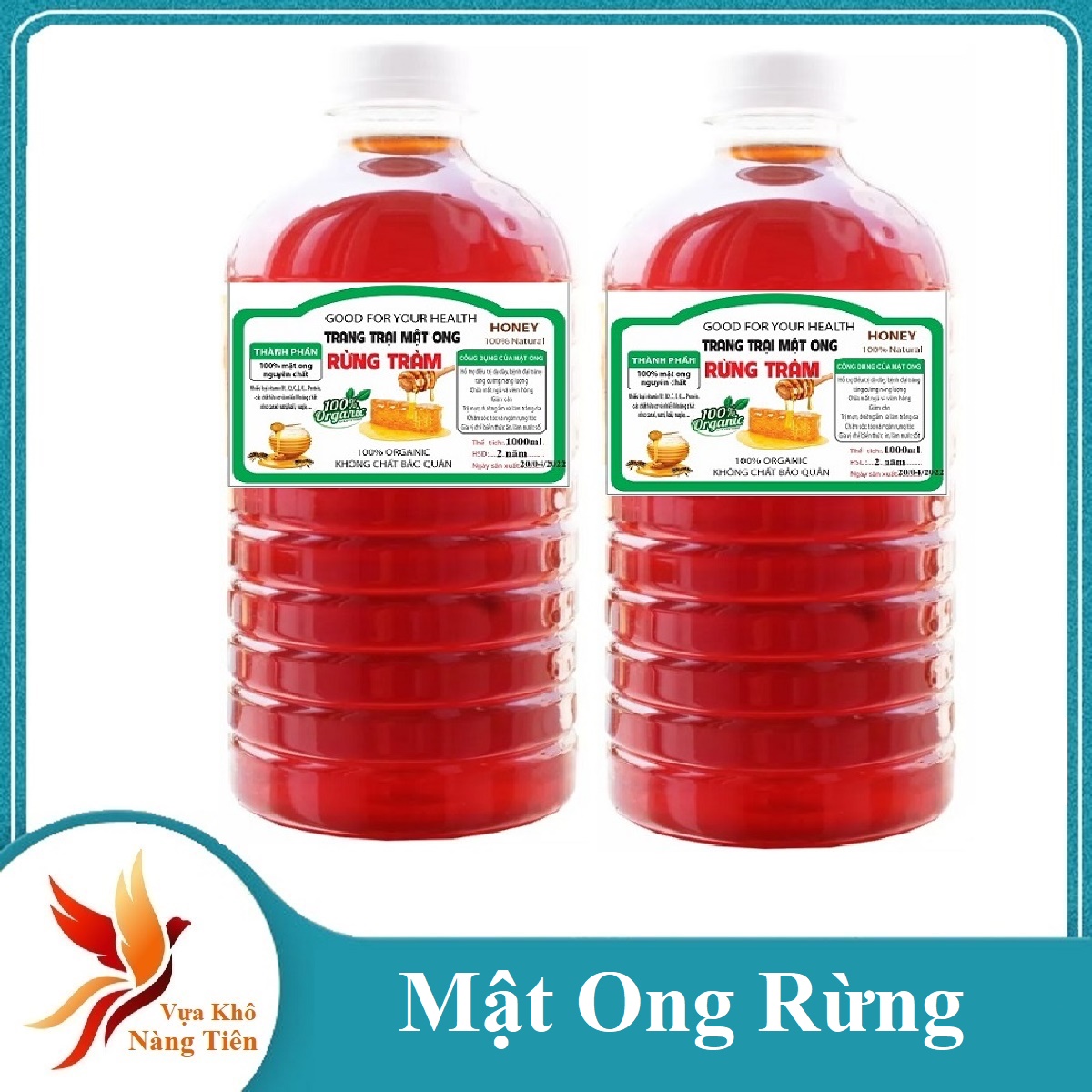 1 Lít Mật ong nguyên chất hút phấn rừng hoa rừng tràm- tương đương 1300g tiện dụng- MẬT RỪNG HOA TRÀM, MẬT ONG RỪNG MINH TRIẾT