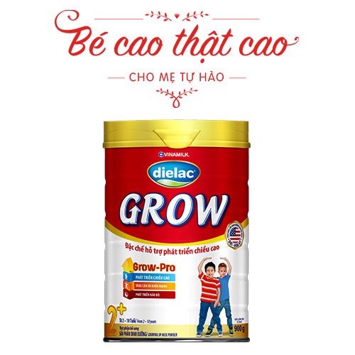 Sữa Bột Vinamilk Dielac Grow 2+ 900g (cho bé 2 tuổi trở lên) - HSD Luôn Mới