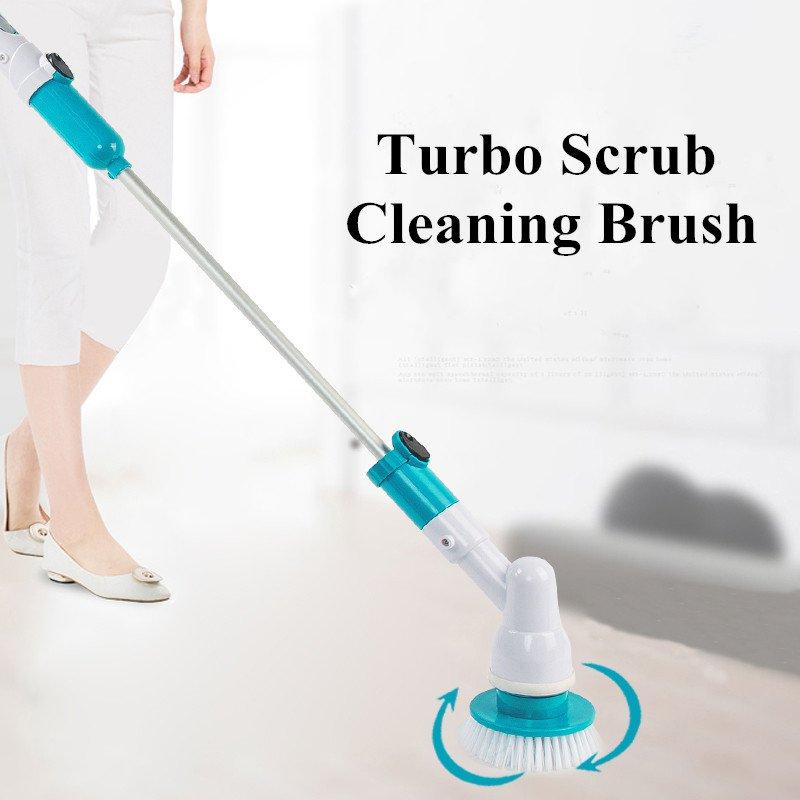 Chổi quét trần, lau phủi bụi bằng điện thông minh Huricane Spin Duster cán dài  Cầm Tay 360 Không Dây