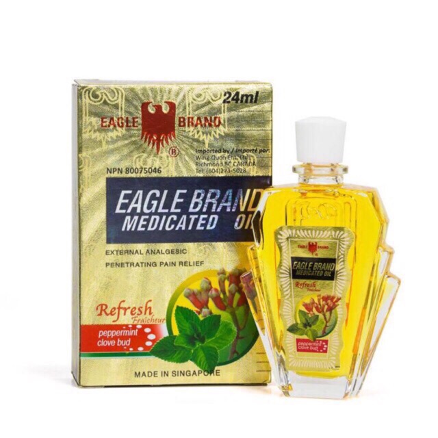 Dầu Gió Vàng Eagle Brand 24ml - Singapore