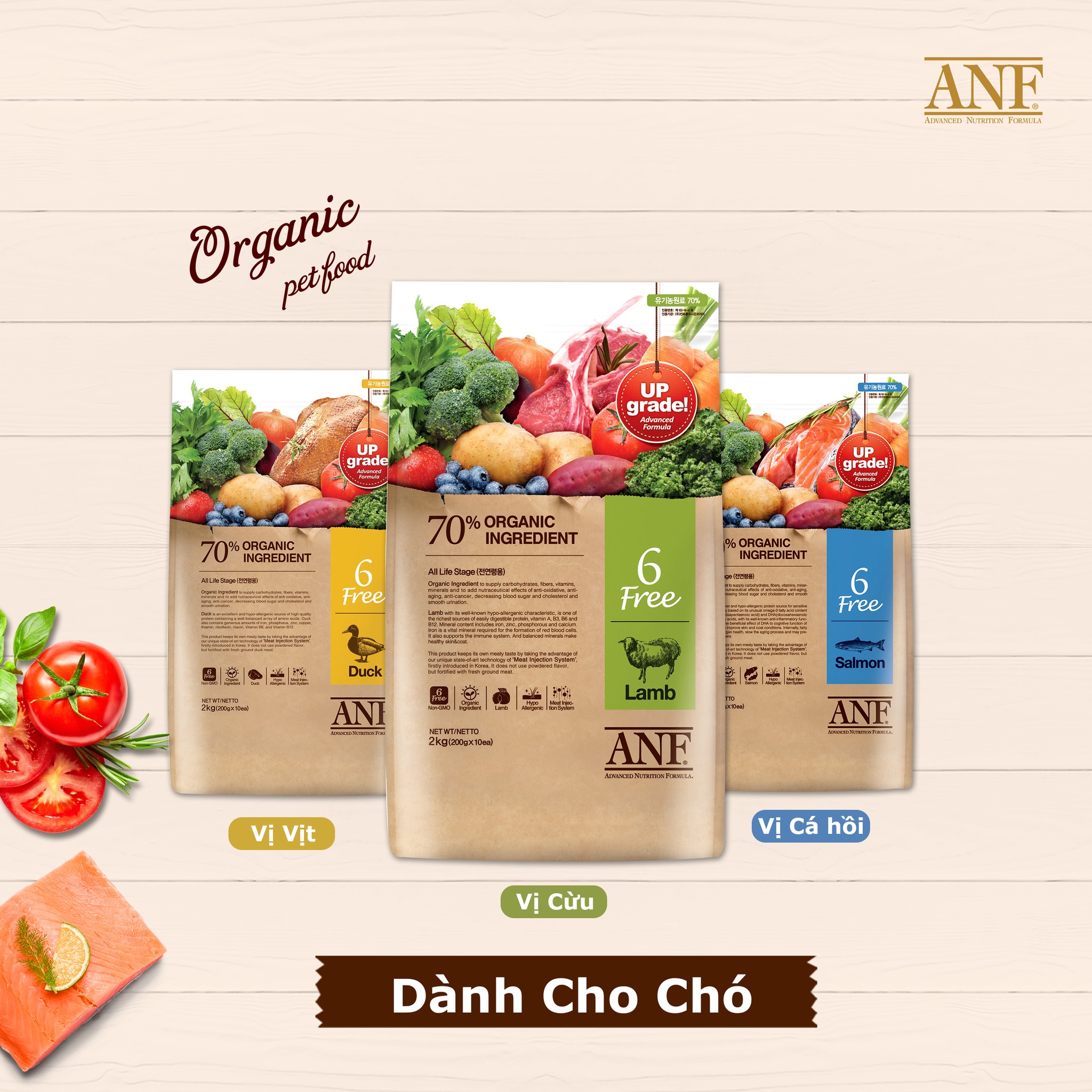 HỎA TỐC [5.6KG] - ANF 6FREE + Thức ăn hạt hữu cơ cho chó đến từ Hàn Quốc