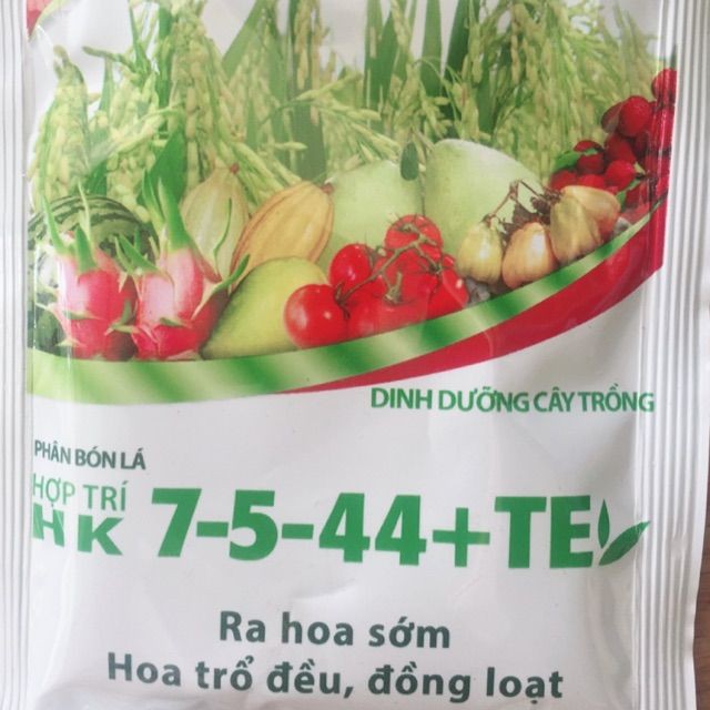 Phân Bón Lá Siêu Kali, Hợp Trí HK 7-5-44+TE (40gr)