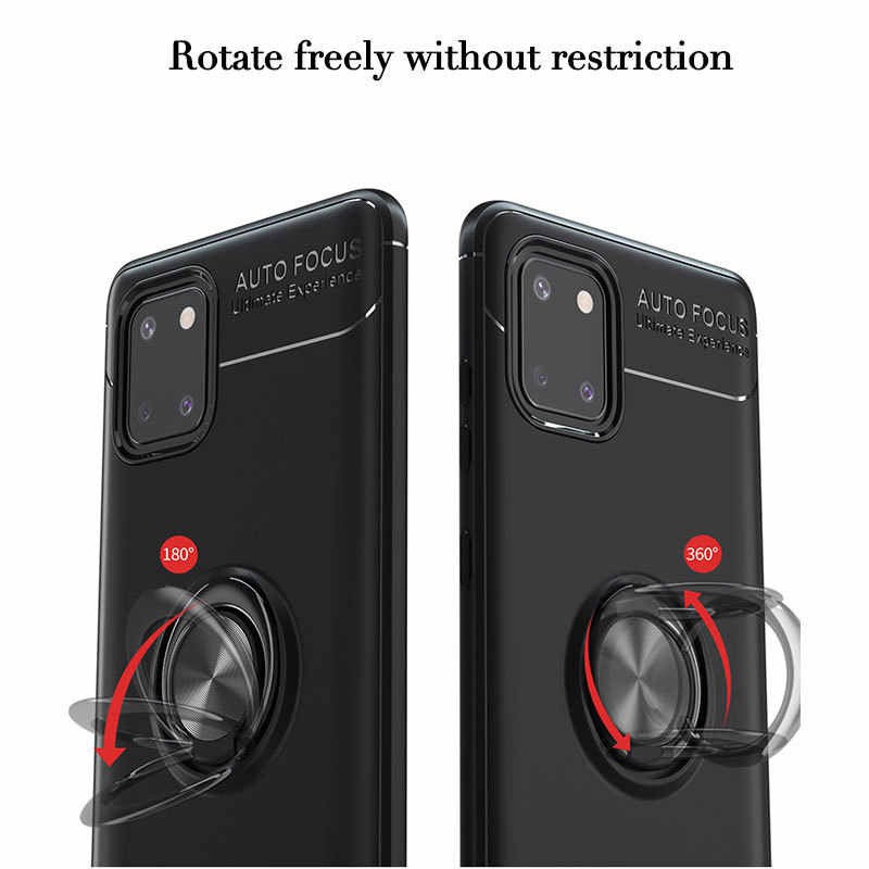 Ốp Lưng Auto Focus SAMSUNG Note 10 Lite Cao Su Bracket Iring