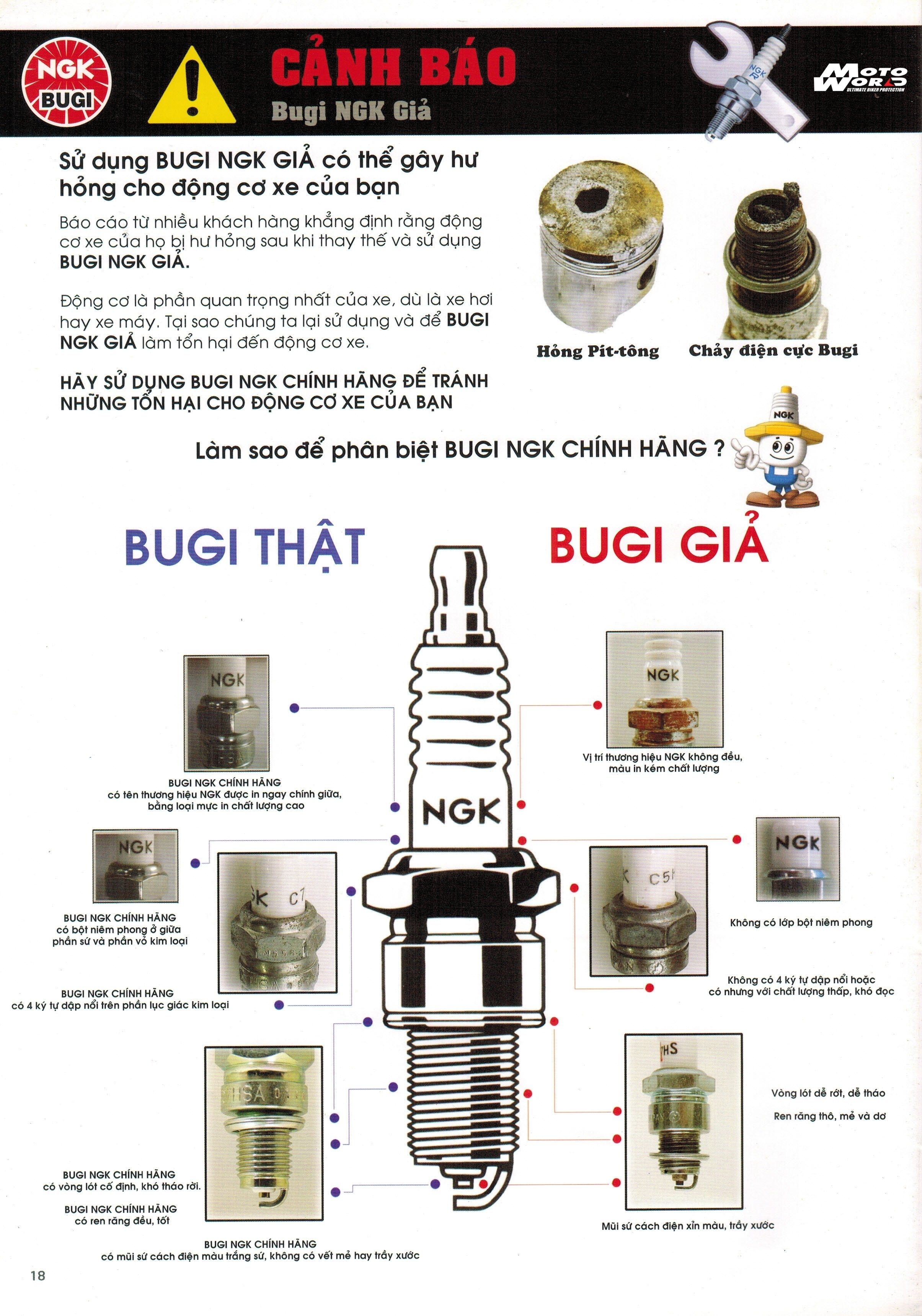 [Motoworld Phân Phối] NGK Bugi CR9EIX Iridium IX