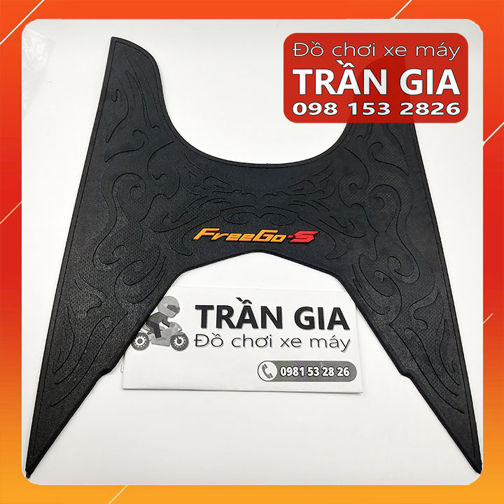 Thảm lót để chân xe yamaha freego free go 2019-2020-2021-2022-2023-2024 - tấm trải sàn gác chân cao su free go