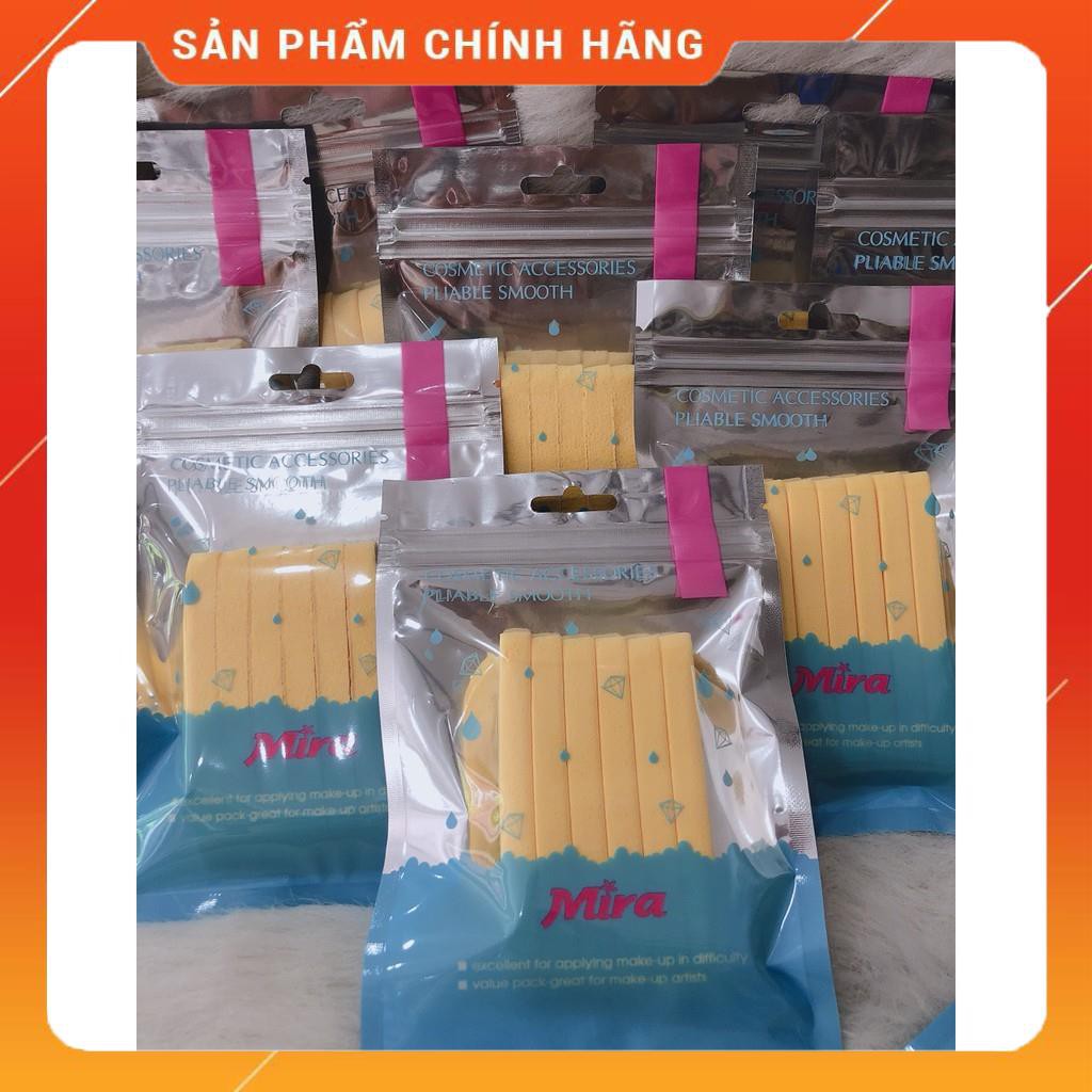 Bông Bọt Biển Rửa Mặt Cao Cấp Hàn Quốc Mira (6 miếng)