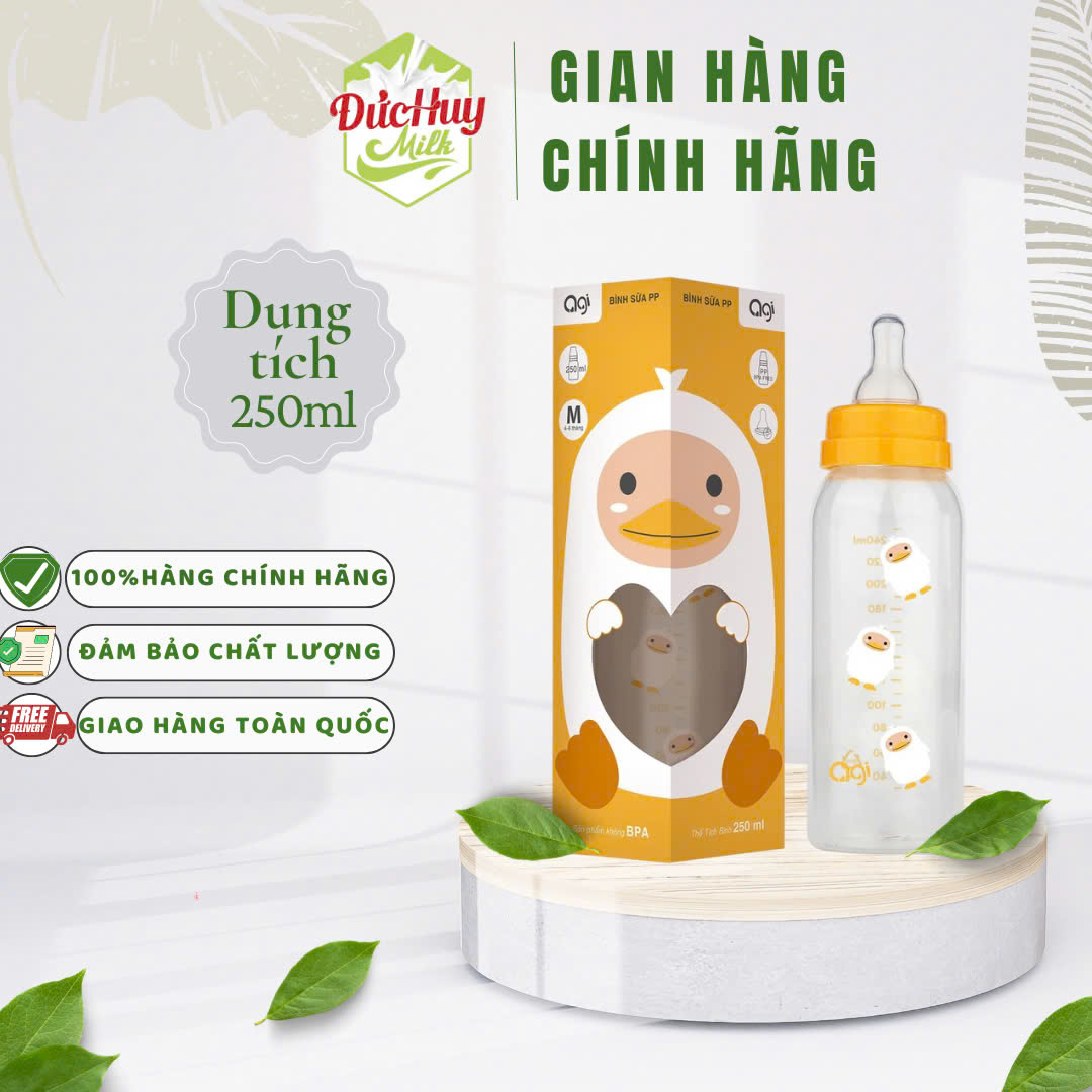 Bình Sữa PP Agi 60ml /140ml / 250ml (Giao màu ngẫu nhiên)