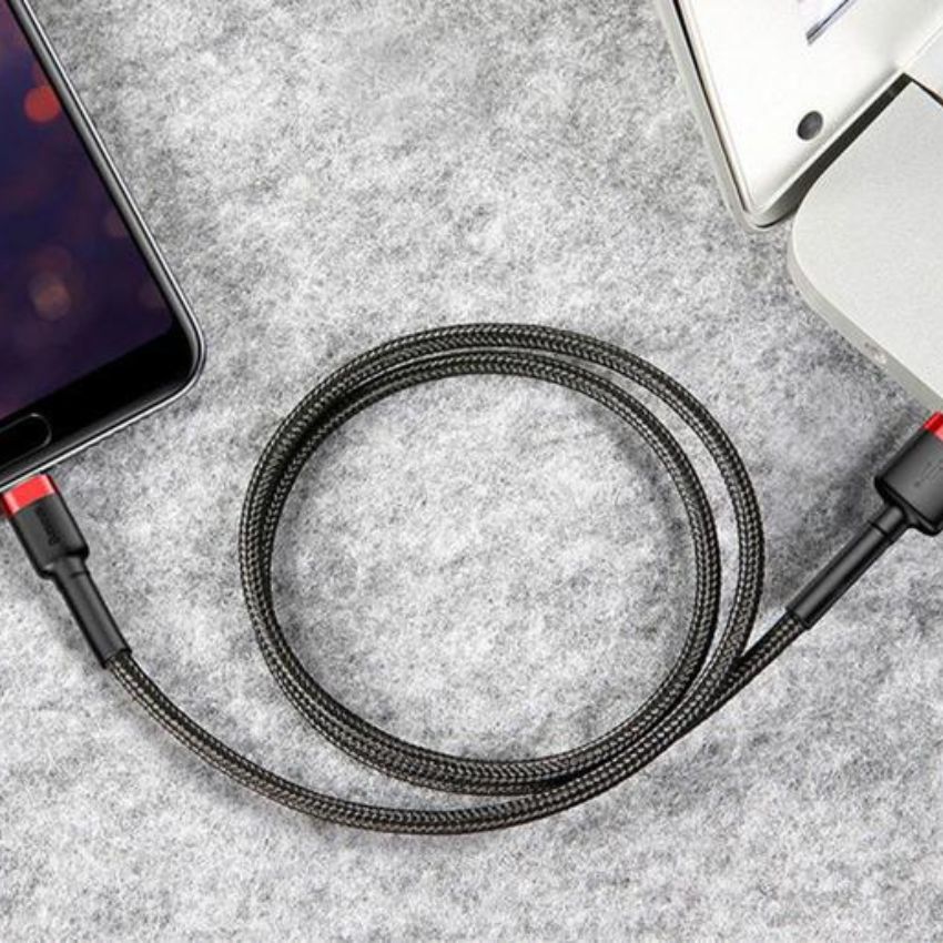 Cáp Sạc Siêu Nhanh Baseus Kevlar Micro CAMKLF 2.4A (Lightning/Micro/TypeC)
