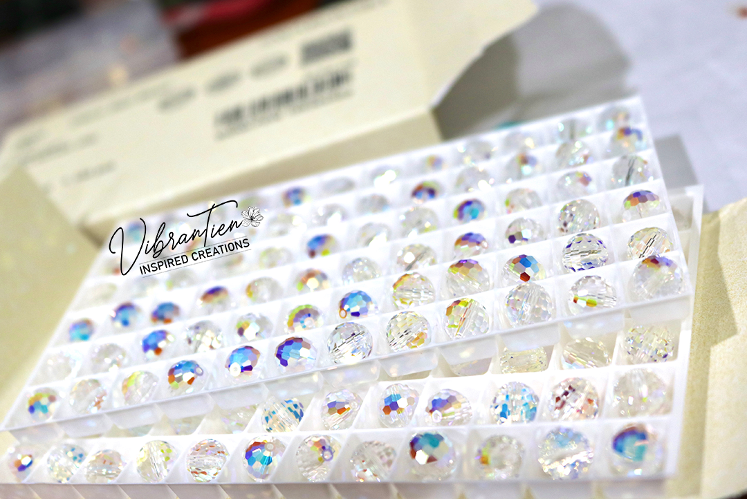 Pha lê Swarovski Áo Tròn giác lớn 8mm (Combo 1/10/20/30 viên)