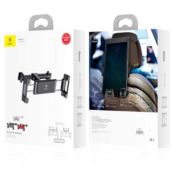 Giá đỡ điện thoại, ipad, máy tính bảng thương hiệu Baseus cài ghế sau ô tô SUHZ-01