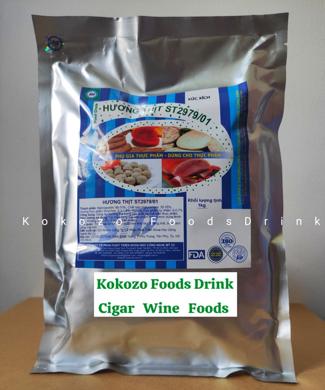 Bột Phụ Gia Làm Giò Chả Phosphate Mix hộp 1KG