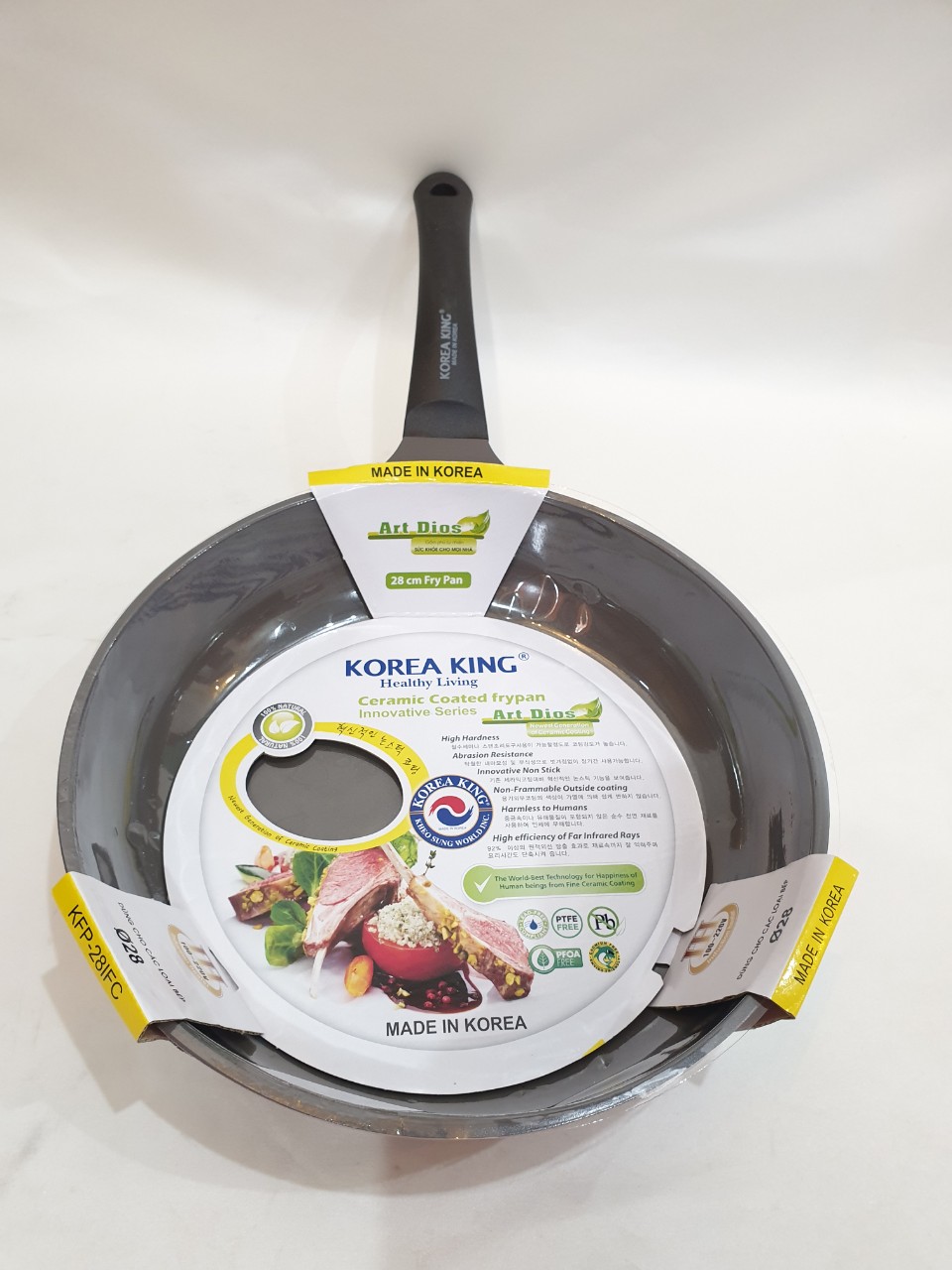 Chảo gốm Ceramic Korea King 26cm KFP-26IFC full các Size khác