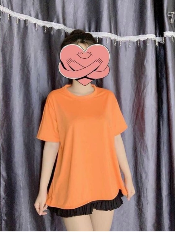 Áo thun kiểu form rộng hở lưng cột dây siêu hot