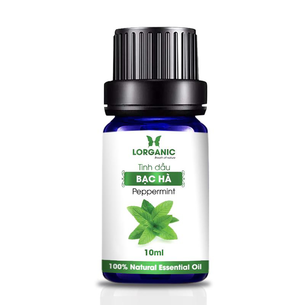 [HCM]Combo Tinh Dầu Sả Chanh Lorganic + Bạc Hà Lorganic (10ml / Chai)