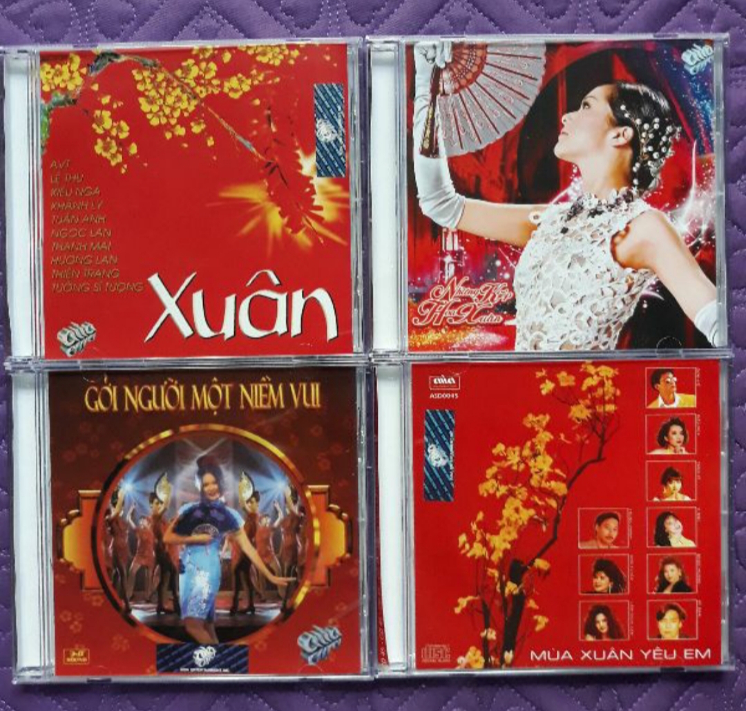 Bộ 4 cd nhạc xuân Mitsubishi phono