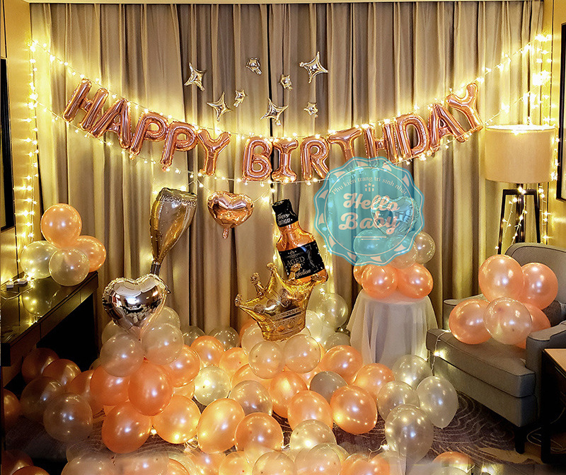 Set bóng trang trí sinh nhật người lớn - Hello Baby