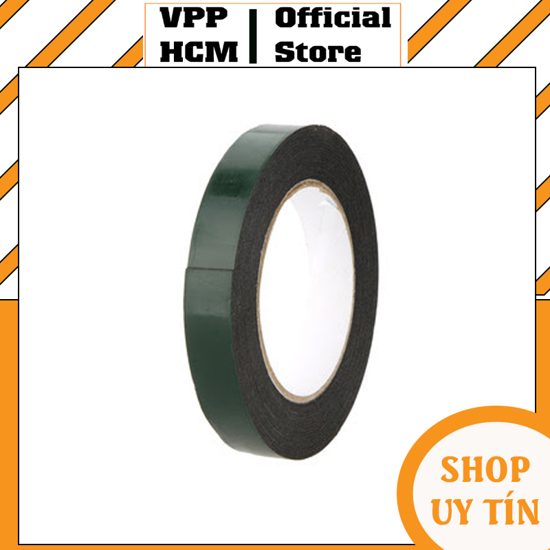 Băng keo xốp đen 2 mặt 2.4f siêu dính