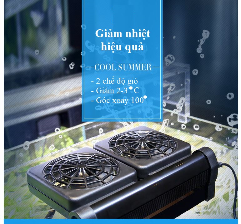 Quạt làm mát thủy sinh giảm nhiệt dành cho bể cá