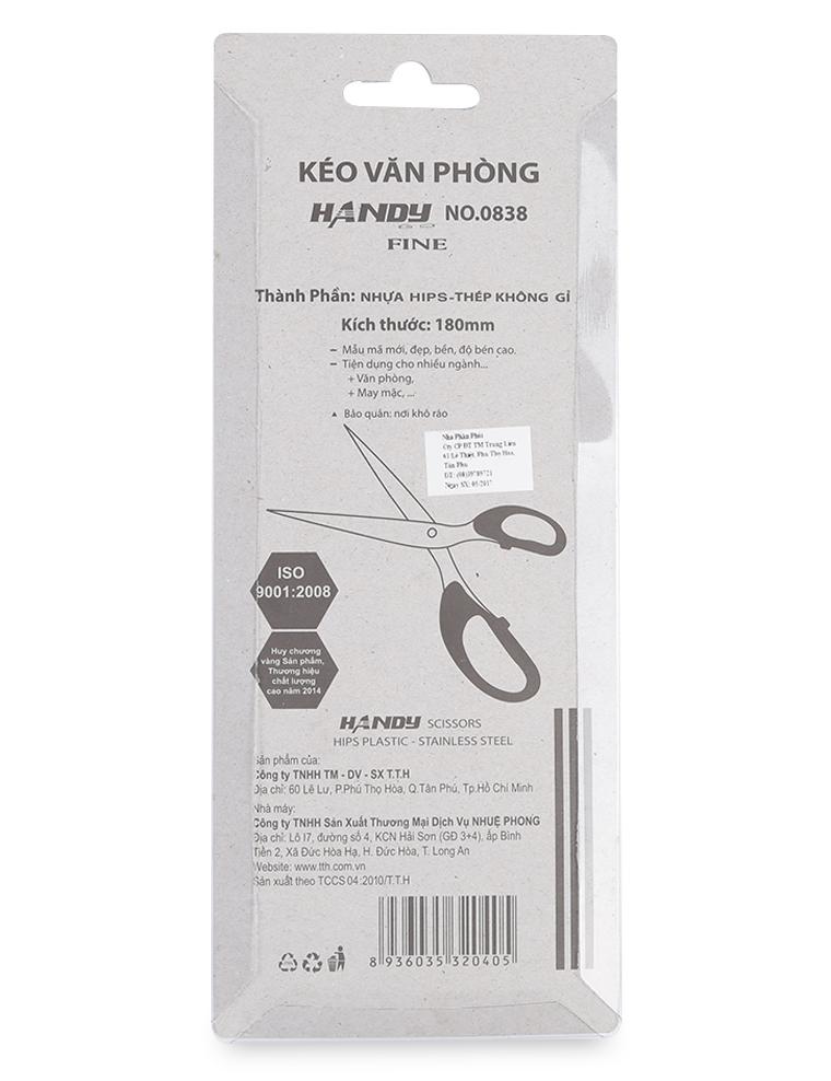 Kéo Handy Lớn 18 cm -  kéo văn phòng  TTH 838 ( màu ngẫu nhiên )